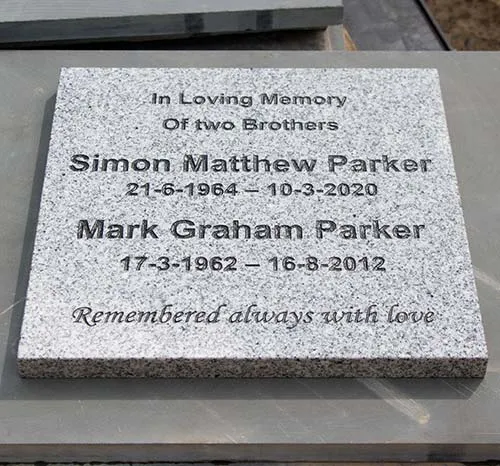 Celtic Grey Granite Memorial