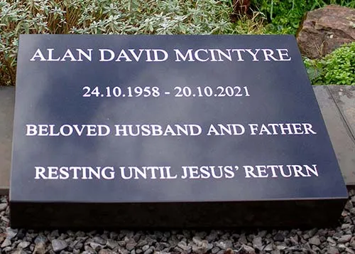 Polished Black Granite Tablet