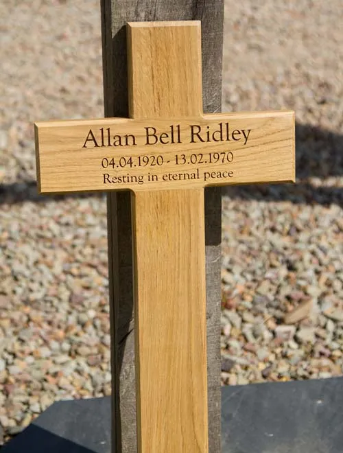 Our carpenters can make the crosses to any size. Bespoke Oak Cross
