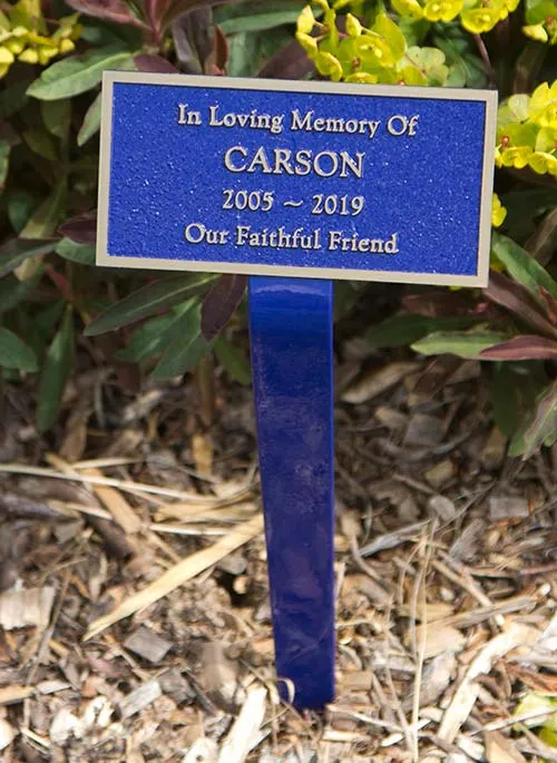 Bronze Memorial with Stake