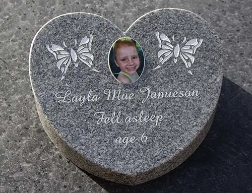 Celtic Grey Wedge - With Porcelain Photo