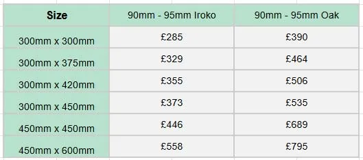 These can be made in other sizes Prices for lWooden Lawn Memorials