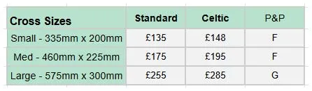 Prices for Morial Crosses / Grave Markers