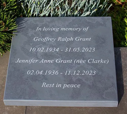 Slate Memorial Umpainted