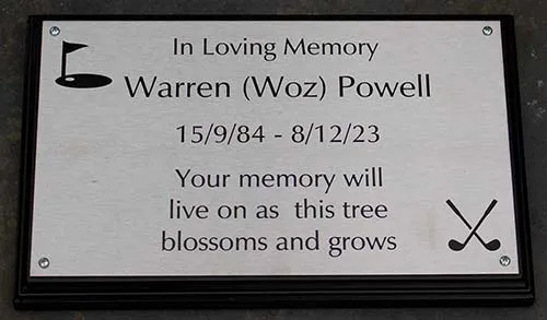 Laser Engraved Stainless Steel Plaque