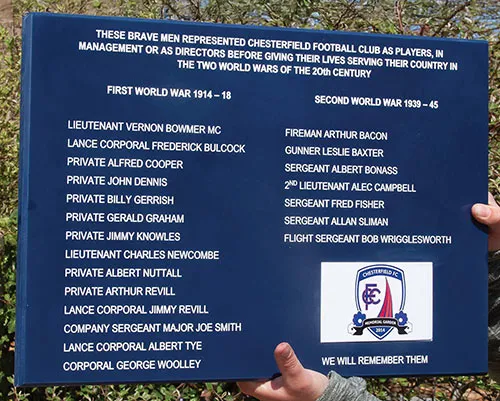 The Inset plaque is full colour ToughPrint. Navy Corian War Memorial.
