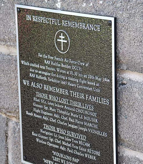 Remembrace Plaque
