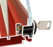 Tamperproof safety lock with hidden latch Lockable