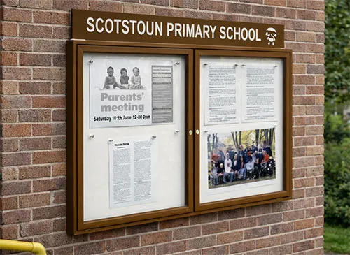 Notice Board wit Header Panel