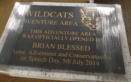 Corian sign about to be packed