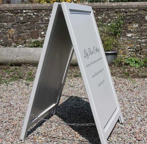 Our carpenters can make these to any size. Painted Wooden A-Board