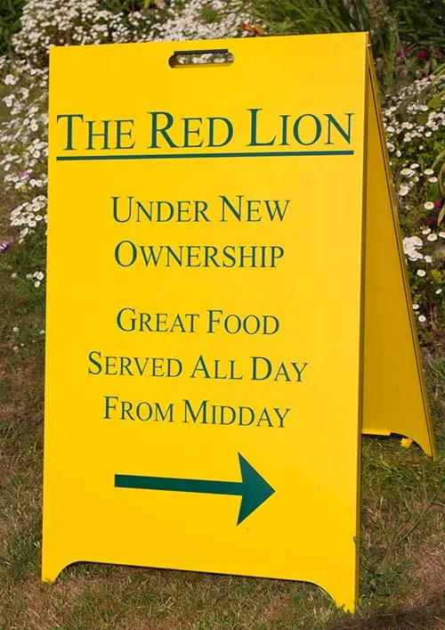 Budget Sandwich Board