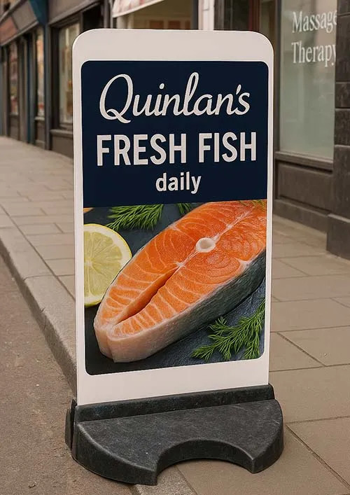 Simple Pavement Sign - Solid Base