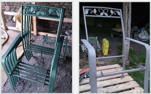 Chairs - Sand Blasted and Painted