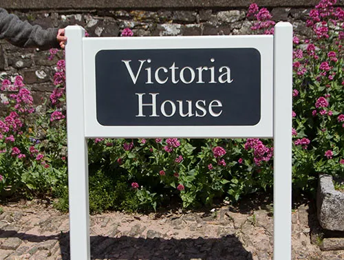 Superior Entrance Sign on Posts