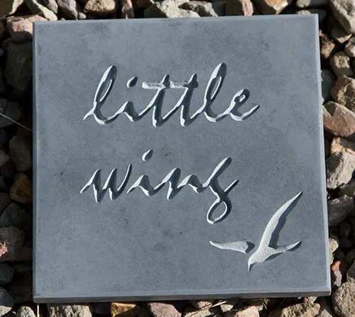 Slate house sign with image