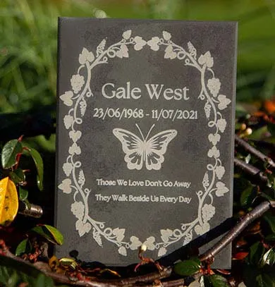 Slate Memorial Plaque