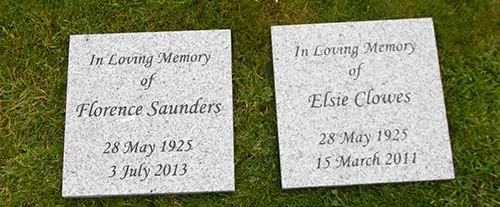 Honed Celtic Grey Granite Memorials
