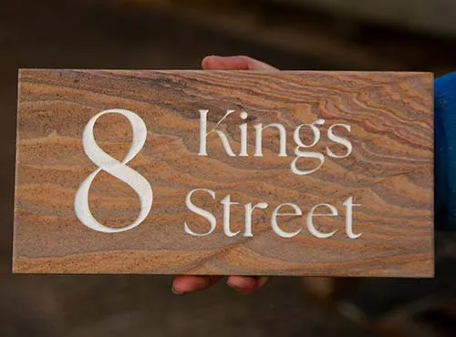 Sanstone Address Sign