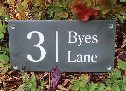 Slate Address Sign