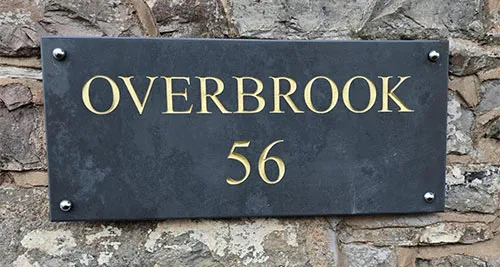 Customers Slate Sign