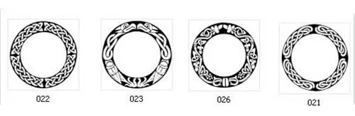 These are ideal for house numbers Round Borders