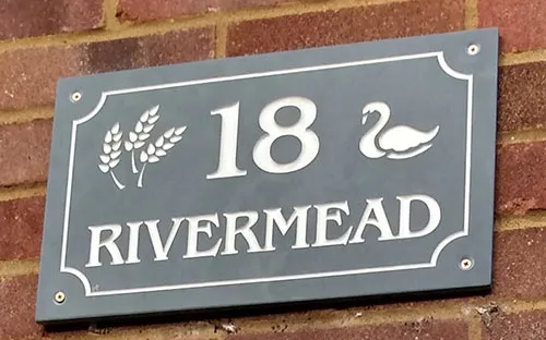 Slate House Sign With Images