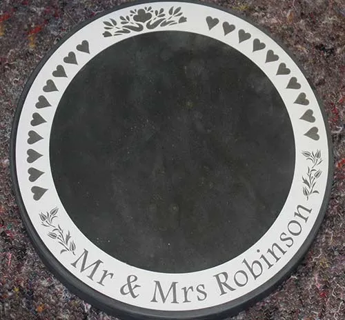 Round Slate Cake Stand / Table Centre