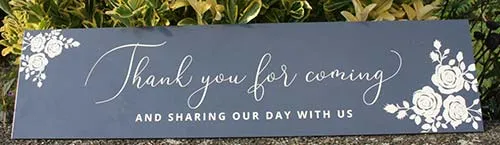 Professional directional signage for corporate events.