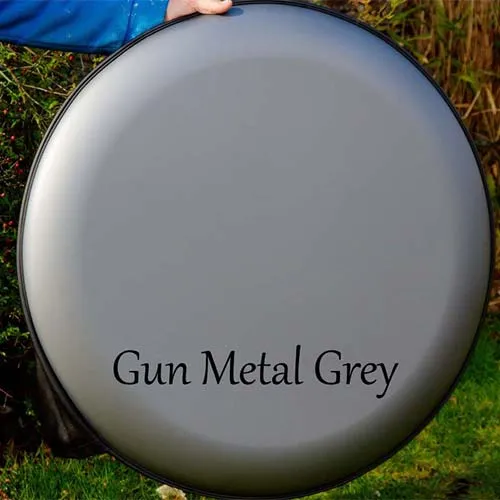 title here Matt Gun Metal Grey Wheel Cover