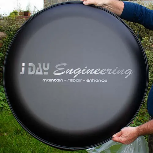 Matt Black Cover - Gloss Black Text