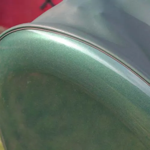 title here Metallic Green Wheel Cover with Green Skirt