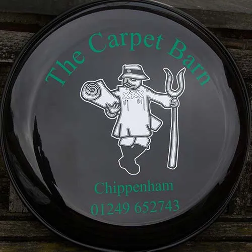 Two vinyl colours were used along with customers logo. Two vinyl colours plus logo