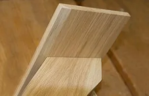 Wooden stake in production