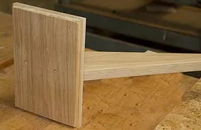 Wooden stake in production