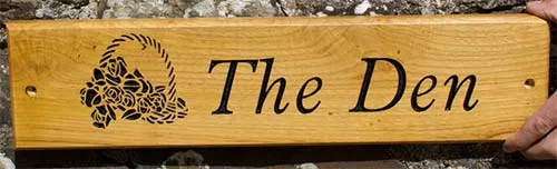 Looks very similar to oak but is cheaper Chestnut Sign