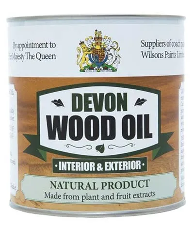 Very natural wood treatment. Devon Wood Oil