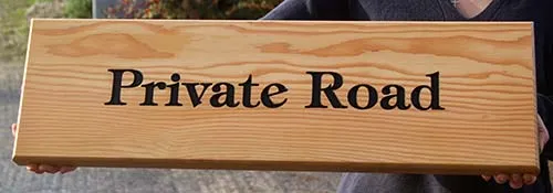 These are ideal for larger signs Douglas Fir Sign