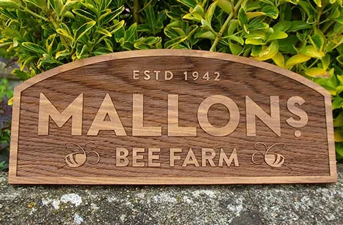 Reversed Lasered Drift Wood Sign