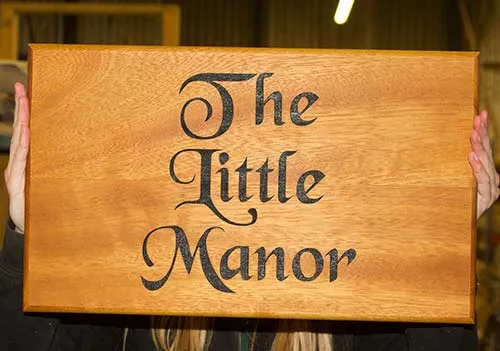 We can make Iroko signs to any size Large Iroko Sign