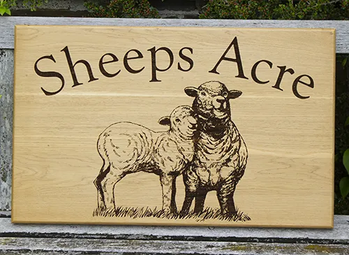 Large sign with detailed image