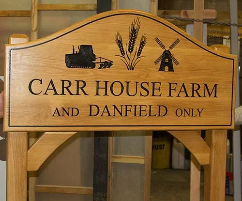 Large Wooden Sign