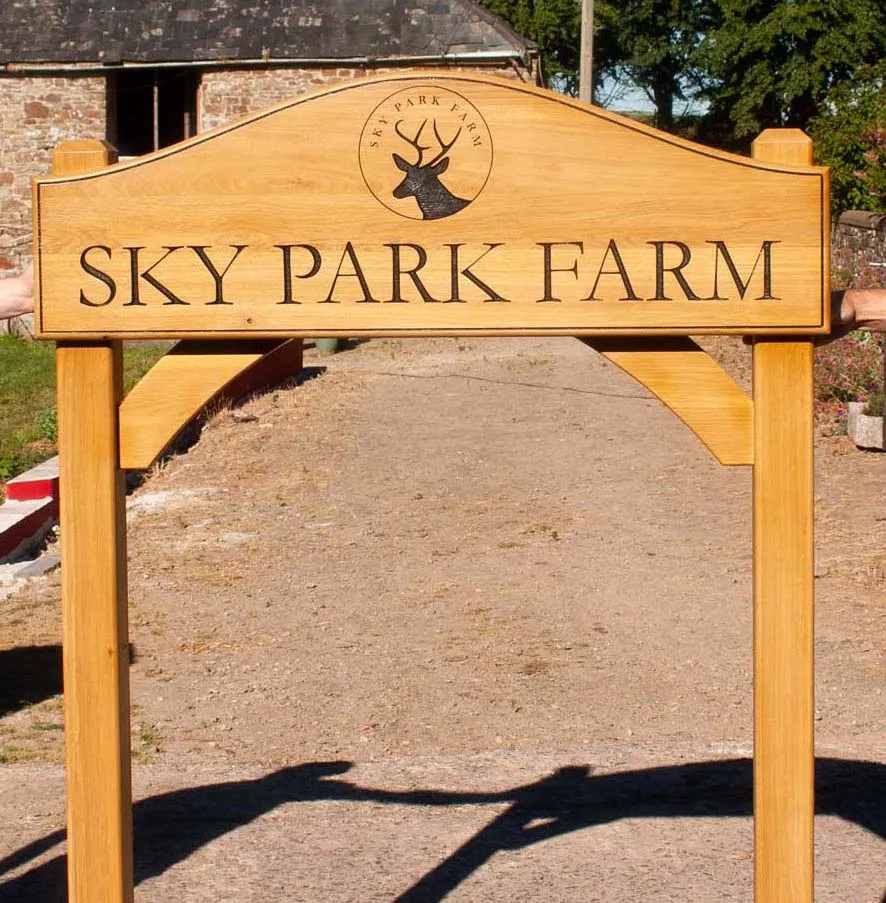 We do have a varity of post syles Oak Sign On Posts
