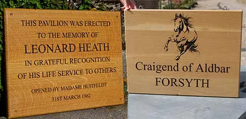 This oak sign has unusual markings known as Medullary Rays. Beautiful Oak Signs