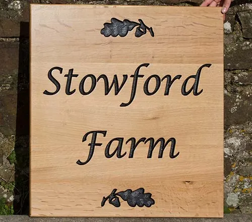 We do have a large image library Large Oak Sign with Oak Leaf Images
