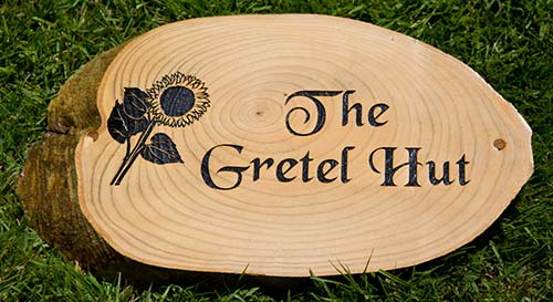 Rustic Wooden Sign with Sunflower