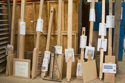 Wooden signs with oor without posts are all made in our workshop. Wooden Signs in ur Workshop