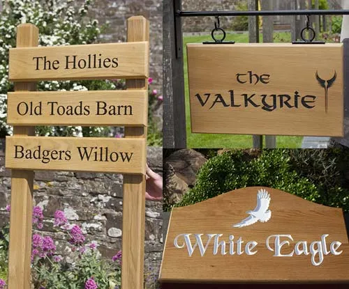 Various Wooden Signs