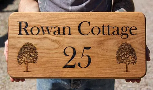 Wooden Sign with Images
