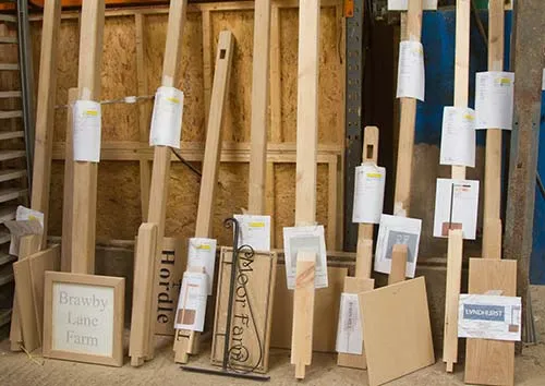 Wooden posts can be made to any size - with or without mortice joints. Wooden Posts in Production